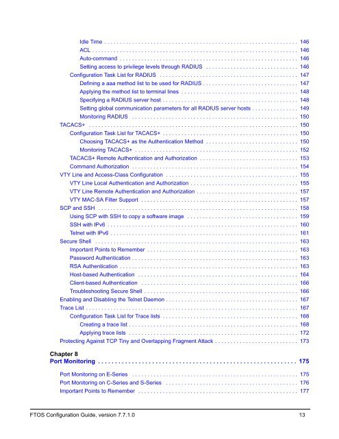 FTOS Configuration Guide for the C-Series - Force10 Networks