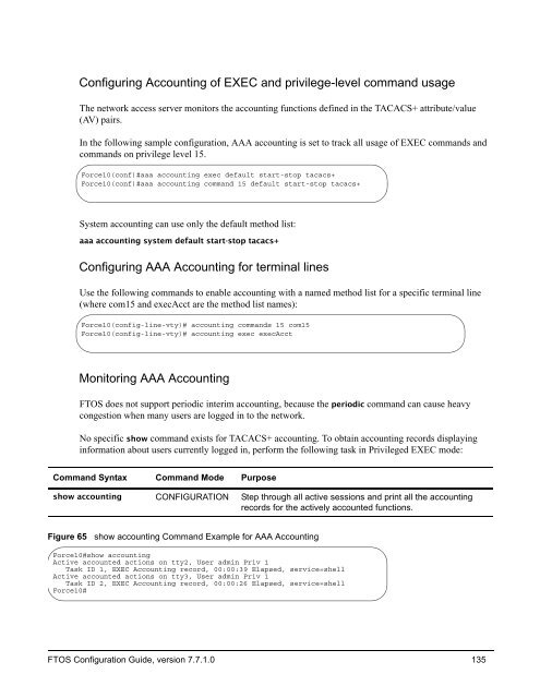 FTOS Configuration Guide for the C-Series - Force10 Networks