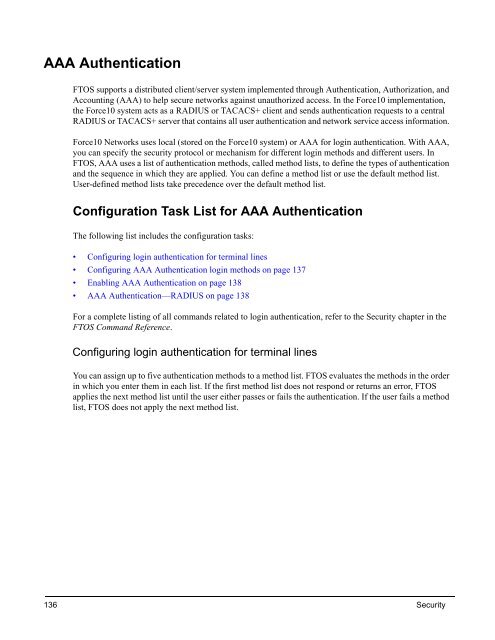 FTOS Configuration Guide for the C-Series - Force10 Networks