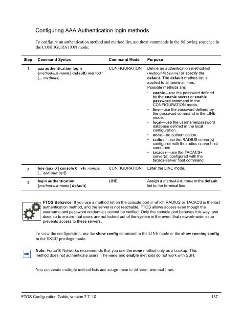 FTOS Configuration Guide for the C-Series - Force10 Networks