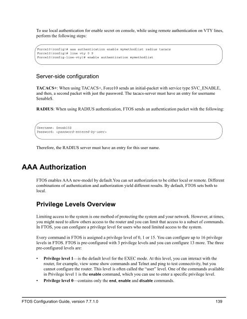 FTOS Configuration Guide for the C-Series - Force10 Networks