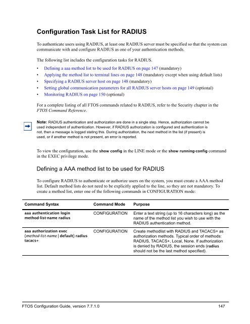 FTOS Configuration Guide for the C-Series - Force10 Networks