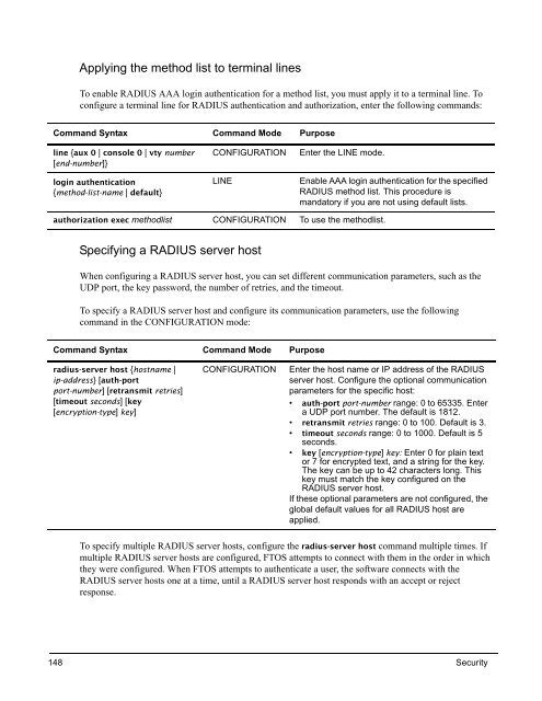 FTOS Configuration Guide for the C-Series - Force10 Networks