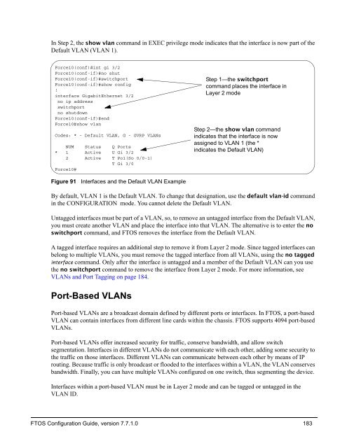 FTOS Configuration Guide for the C-Series - Force10 Networks