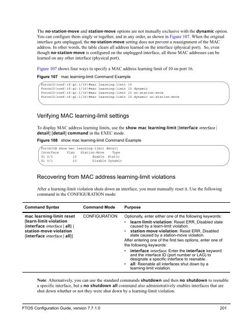 FTOS Configuration Guide for the C-Series - Force10 Networks