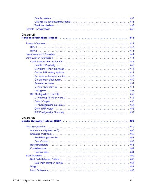 FTOS Configuration Guide for the C-Series - Force10 Networks