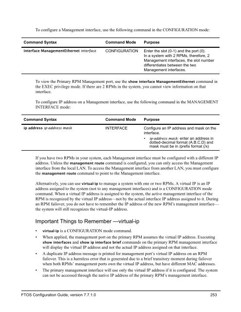 FTOS Configuration Guide for the C-Series - Force10 Networks