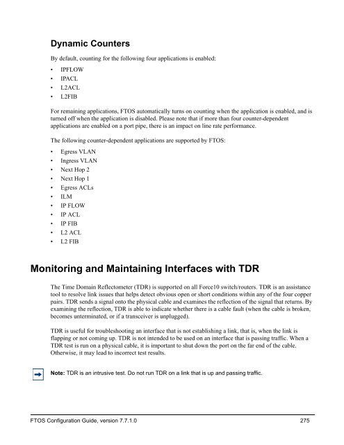 FTOS Configuration Guide for the C-Series - Force10 Networks