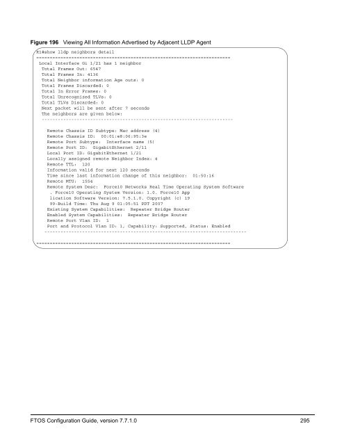 FTOS Configuration Guide for the C-Series - Force10 Networks