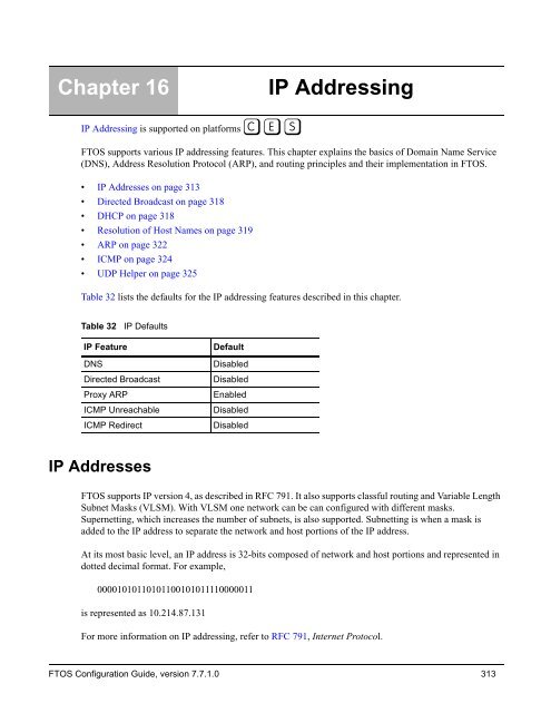 FTOS Configuration Guide for the C-Series - Force10 Networks