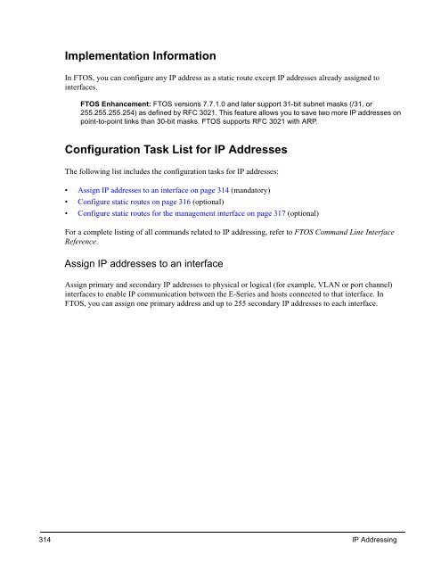 FTOS Configuration Guide for the C-Series - Force10 Networks