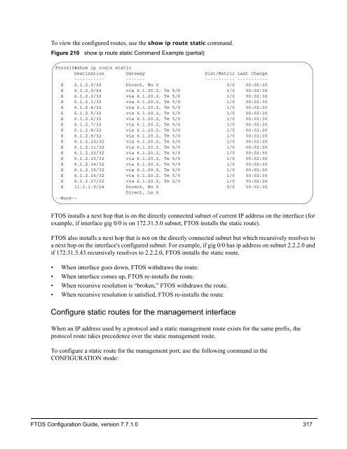 FTOS Configuration Guide for the C-Series - Force10 Networks