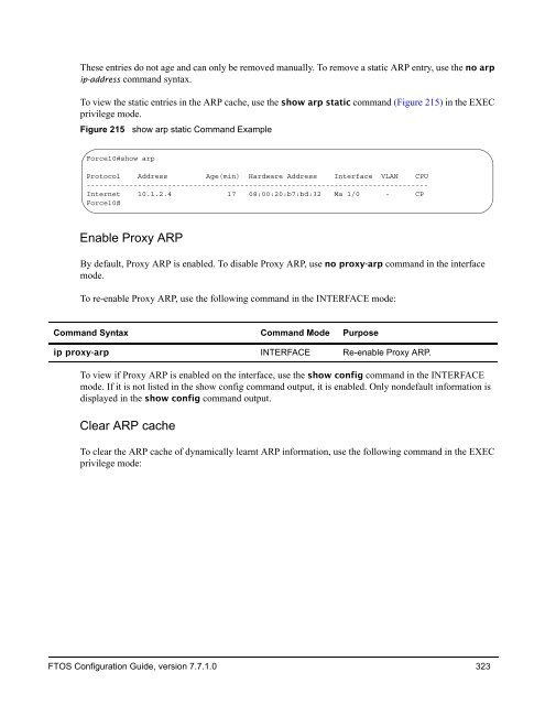 FTOS Configuration Guide for the C-Series - Force10 Networks