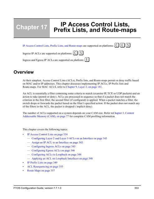 FTOS Configuration Guide for the C-Series - Force10 Networks