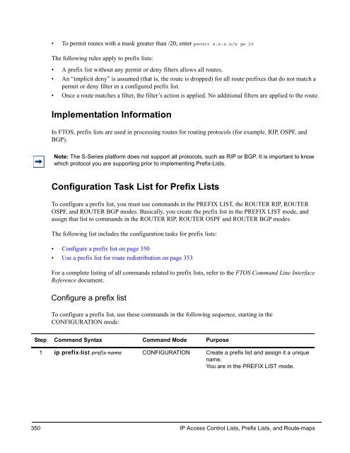 FTOS Configuration Guide for the C-Series - Force10 Networks