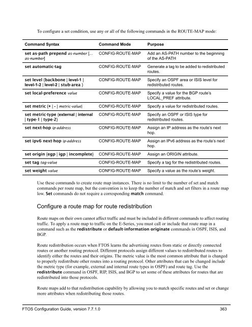 FTOS Configuration Guide for the C-Series - Force10 Networks