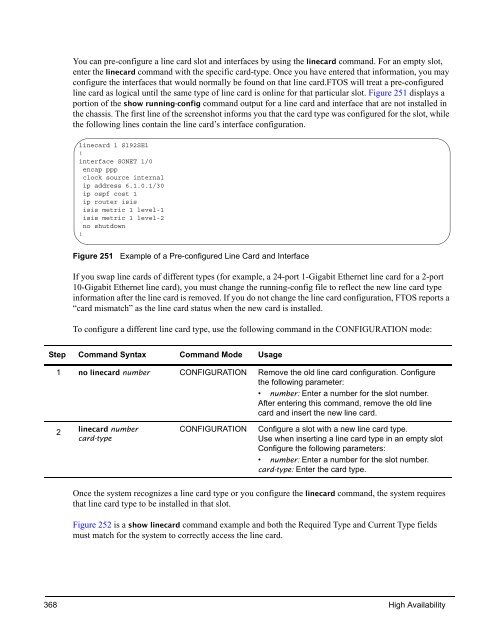 FTOS Configuration Guide for the C-Series - Force10 Networks