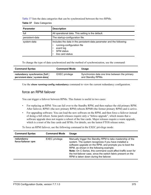 FTOS Configuration Guide for the C-Series - Force10 Networks