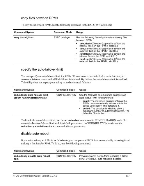 FTOS Configuration Guide for the C-Series - Force10 Networks