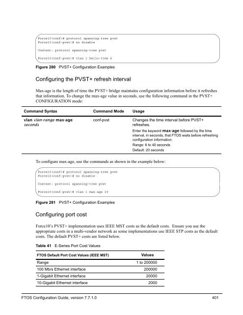 FTOS Configuration Guide for the C-Series - Force10 Networks