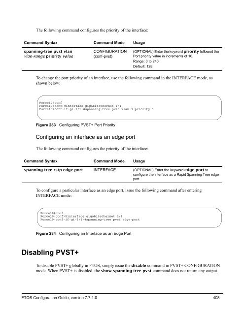 FTOS Configuration Guide for the C-Series - Force10 Networks