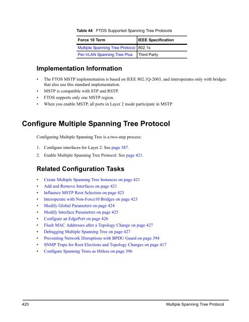 FTOS Configuration Guide for the C-Series - Force10 Networks