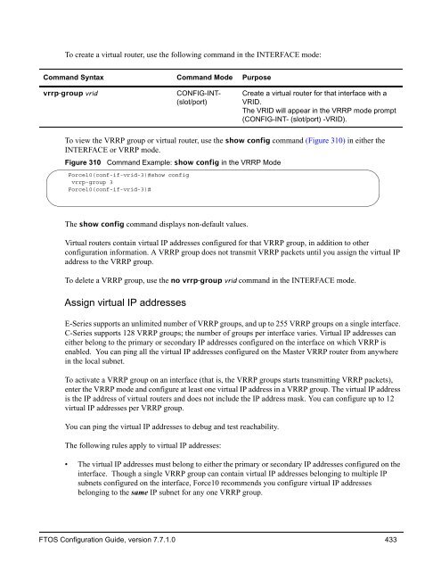 FTOS Configuration Guide for the C-Series - Force10 Networks