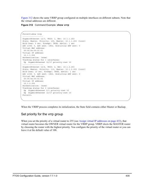 FTOS Configuration Guide for the C-Series - Force10 Networks