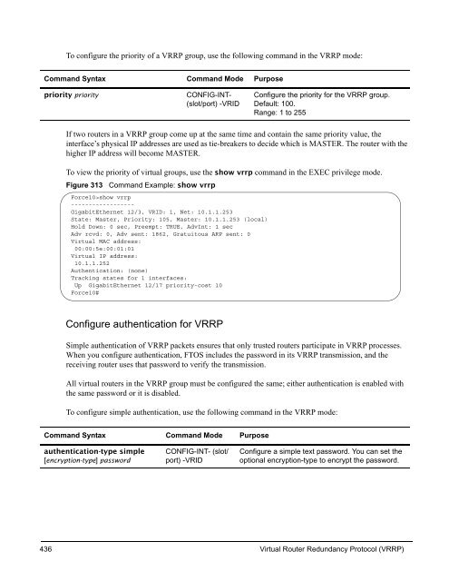 FTOS Configuration Guide for the C-Series - Force10 Networks