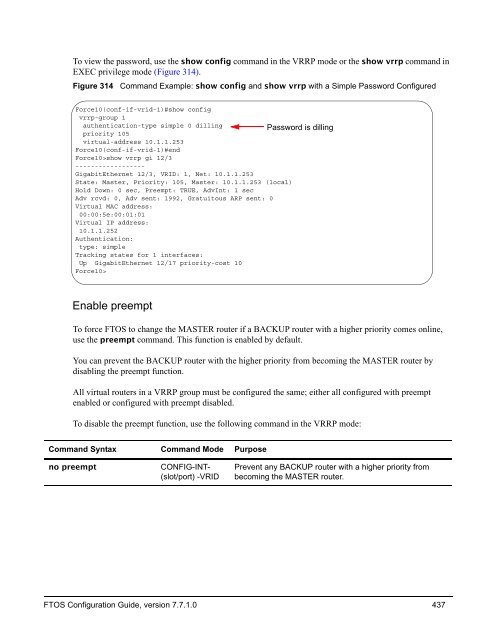 FTOS Configuration Guide for the C-Series - Force10 Networks