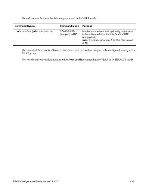 FTOS Configuration Guide for the C-Series - Force10 Networks