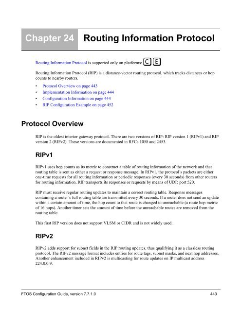 FTOS Configuration Guide for the C-Series - Force10 Networks