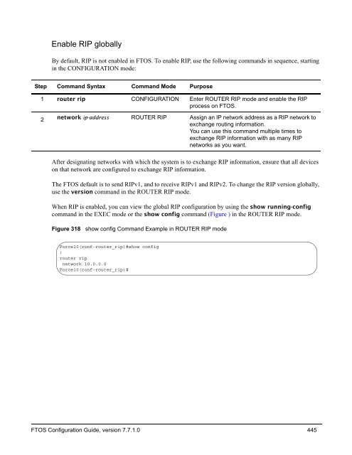 FTOS Configuration Guide for the C-Series - Force10 Networks