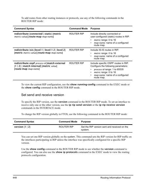 FTOS Configuration Guide for the C-Series - Force10 Networks