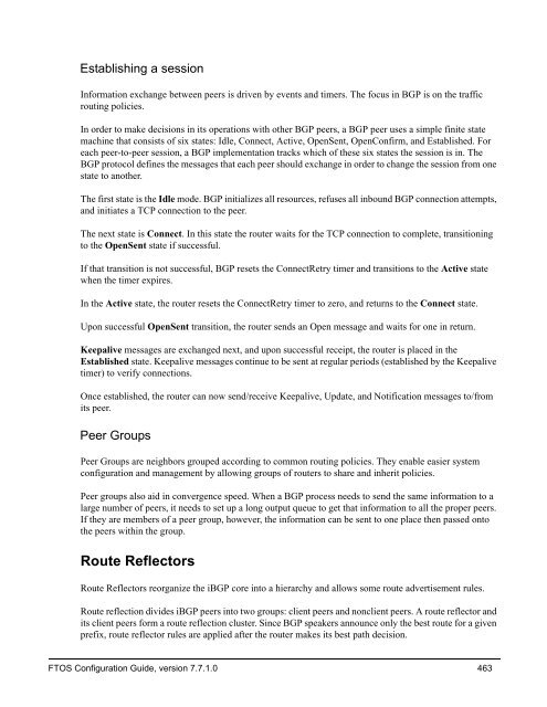 FTOS Configuration Guide for the C-Series - Force10 Networks