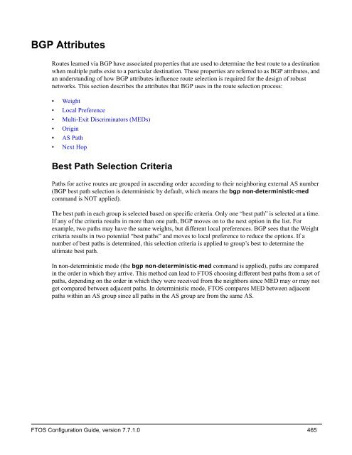 FTOS Configuration Guide for the C-Series - Force10 Networks