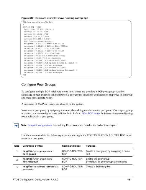 FTOS Configuration Guide for the C-Series - Force10 Networks