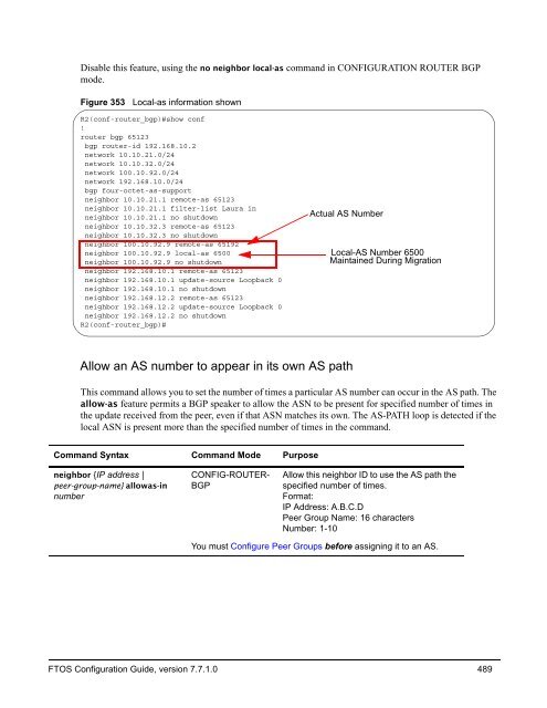 FTOS Configuration Guide for the C-Series - Force10 Networks