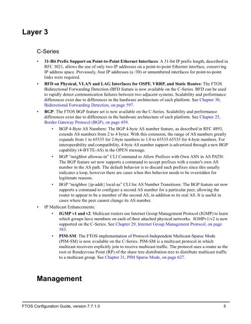 FTOS Configuration Guide for the C-Series - Force10 Networks