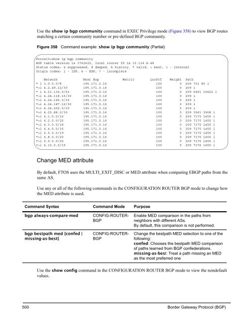 FTOS Configuration Guide for the C-Series - Force10 Networks