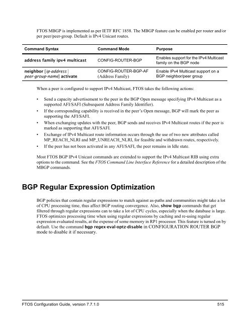 FTOS Configuration Guide for the C-Series - Force10 Networks