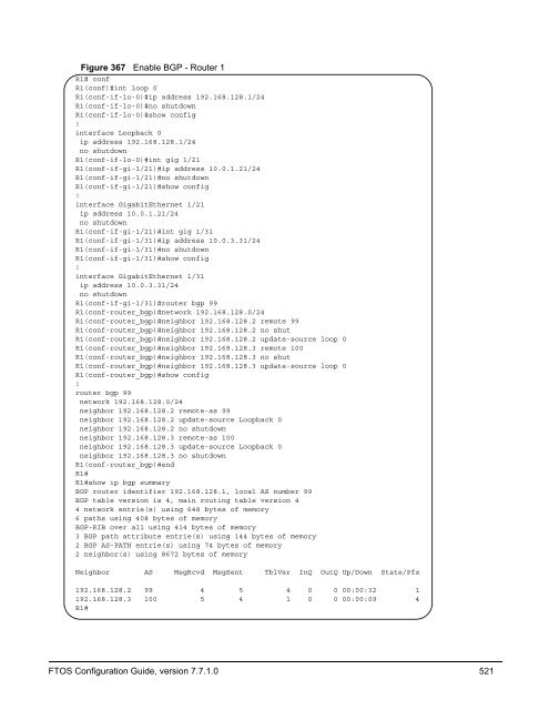 FTOS Configuration Guide for the C-Series - Force10 Networks