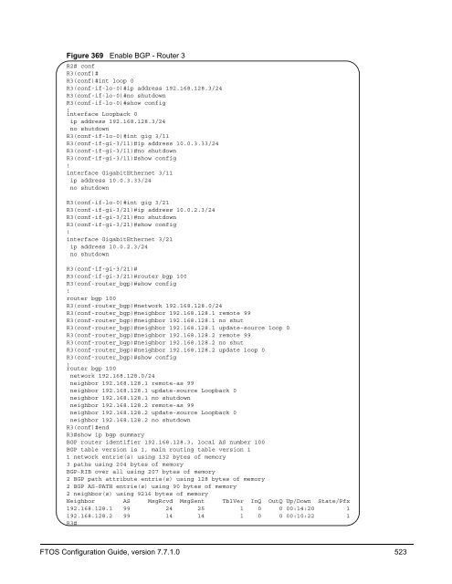 FTOS Configuration Guide for the C-Series - Force10 Networks