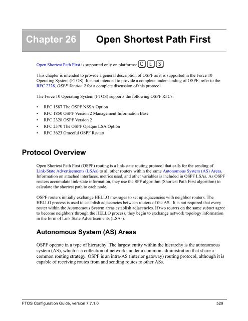 FTOS Configuration Guide for the C-Series - Force10 Networks