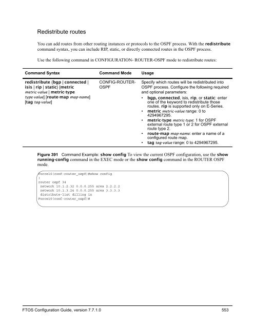 FTOS Configuration Guide for the C-Series - Force10 Networks