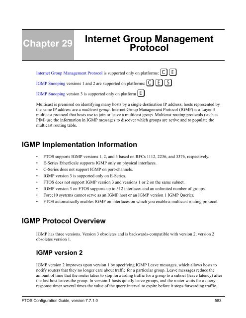 FTOS Configuration Guide for the C-Series - Force10 Networks