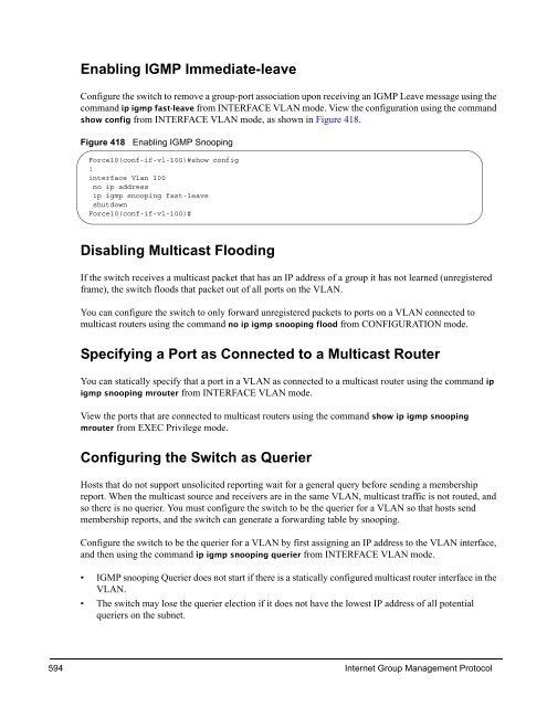 FTOS Configuration Guide for the C-Series - Force10 Networks