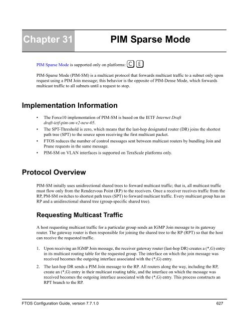 FTOS Configuration Guide for the C-Series - Force10 Networks