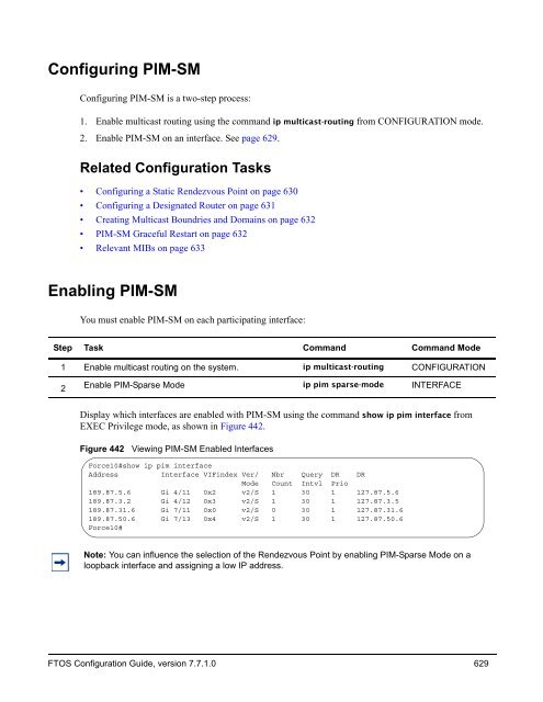 FTOS Configuration Guide for the C-Series - Force10 Networks