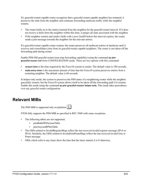 FTOS Configuration Guide for the C-Series - Force10 Networks